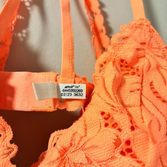 Aerie Beach Daze Lace Padded Bralette Size Large - Picture 6 of 7